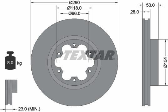 Textar 93240600 - Stabdžių diskas onlydrive.pro