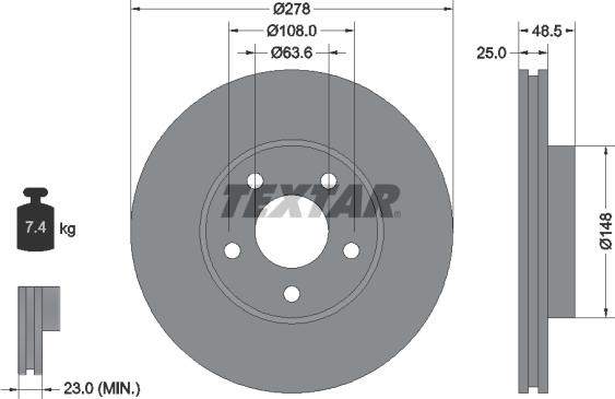 Textar 92141205 - Piduriketas onlydrive.pro