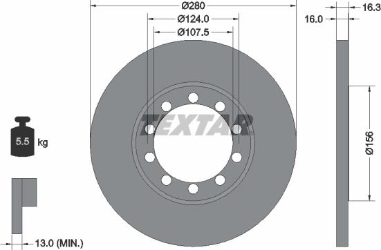 Textar 92152003 - Piduriketas onlydrive.pro