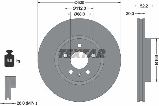 Textar 92160005 - Bremžu diski onlydrive.pro