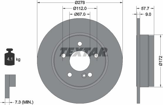 Textar 92163103 - Bremžu diski onlydrive.pro