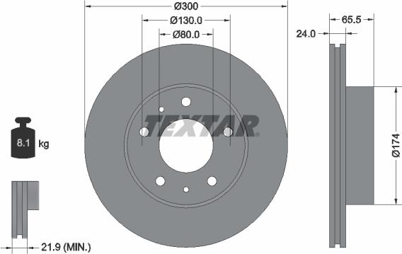 Textar 92116703 - Тормозной диск onlydrive.pro