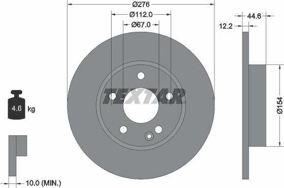 Textar 92131803 - Brake Disc onlydrive.pro