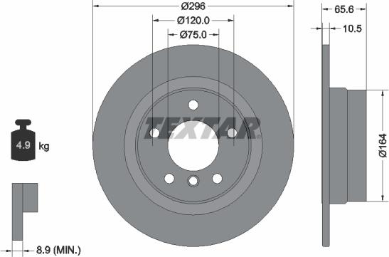 Textar 92133103 - Brake Disc onlydrive.pro