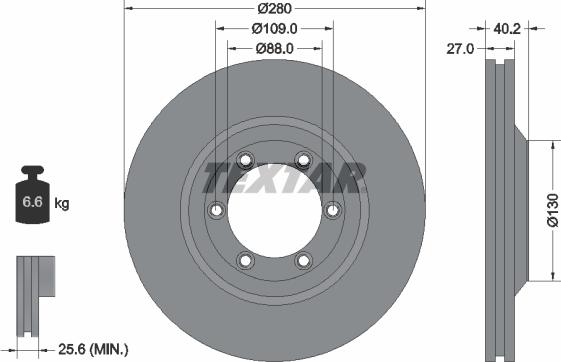 Textar 92174803 - Brake Disc onlydrive.pro