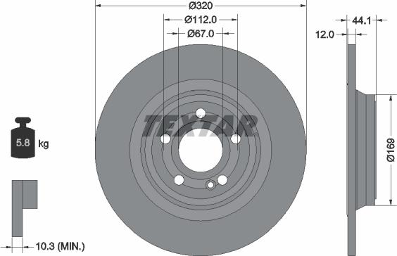 Textar 92324303 - Jarrulevy onlydrive.pro