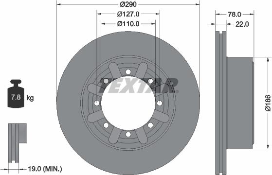 Textar 92322303 - Piduriketas onlydrive.pro