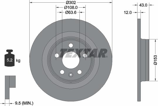 Textar 92295105 - Piduriketas onlydrive.pro