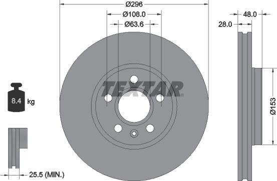 Textar 92287505 - Piduriketas onlydrive.pro