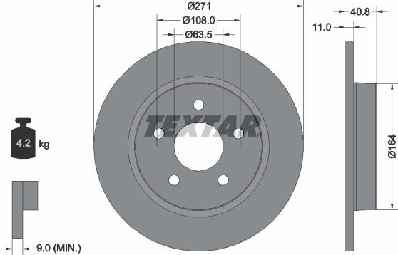 Textar 92239003 - Piduriketas onlydrive.pro