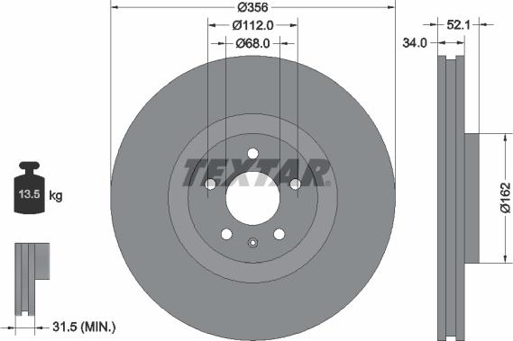 Textar 92238205 - Bremžu diski onlydrive.pro