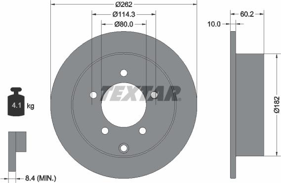 Textar 92227403 - Piduriketas onlydrive.pro