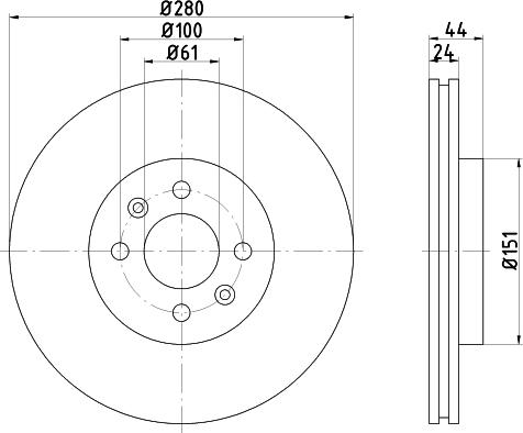 Textar 92113903 - Brake Disc onlydrive.pro