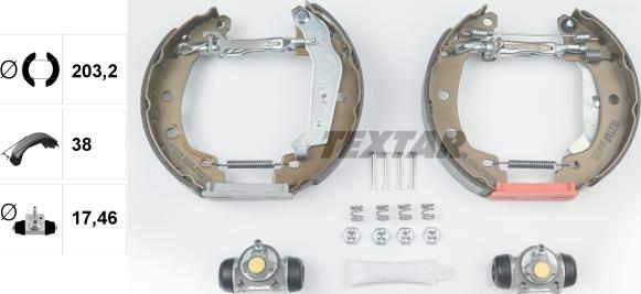 Textar 84049500 - Brake Shoe Set onlydrive.pro