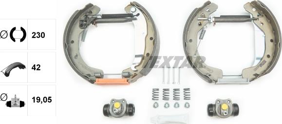 Textar 84049001 - Brake Shoe Set onlydrive.pro