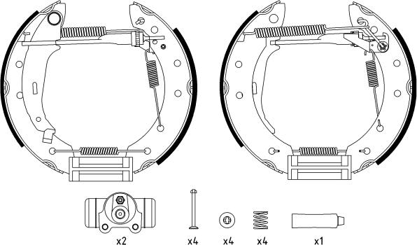 Textar 84048000 - Brake Shoe Set onlydrive.pro