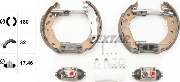 Textar 84048800 - Brake Shoe Set onlydrive.pro