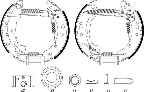 Textar 84059801 - Bremžu loku komplekts onlydrive.pro