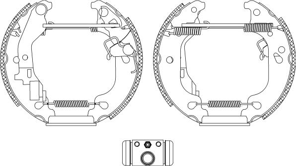 Textar 84054300 - Brake Shoe Set onlydrive.pro