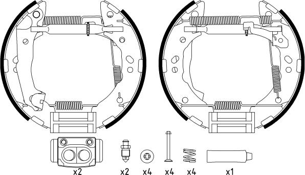 Textar 84056800 - Brake Shoe Set onlydrive.pro