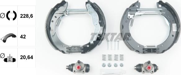 Textar 84050000 - Brake Shoe Set onlydrive.pro