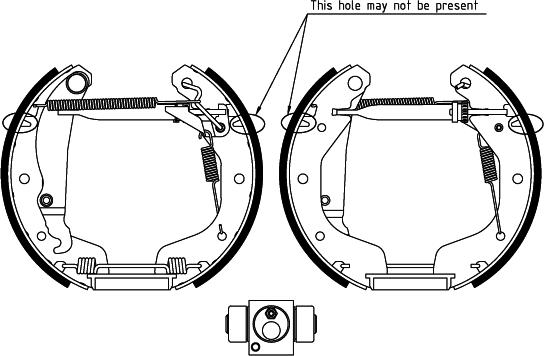 Textar 84058100 - Brake Shoe Set onlydrive.pro