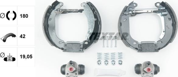 Textar 84053700 - Brake Shoe Set onlydrive.pro