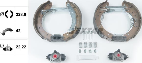 Textar 84052900 - Brake Shoe Set onlydrive.pro