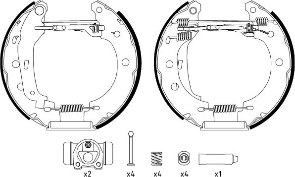 Textar 84052800 - Brake Shoe Set onlydrive.pro