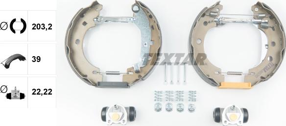 Textar 84052800 - Brake Shoe Set onlydrive.pro