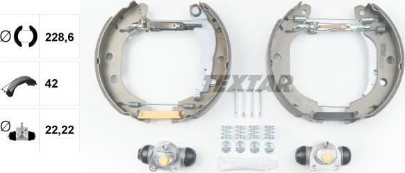 Textar 84052701 - Brake Shoe Set onlydrive.pro