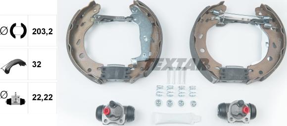 Textar 84057401 - Brake Shoe Set onlydrive.pro