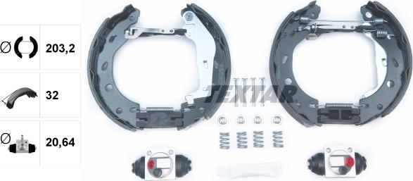 Textar 84057402 - Brake Shoe Set onlydrive.pro