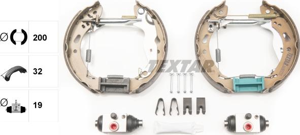 Textar 84069200 - Brake Shoe Set onlydrive.pro