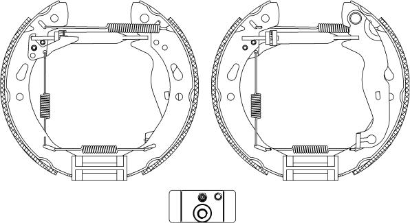 Textar 84069200 - Brake Shoe Set onlydrive.pro