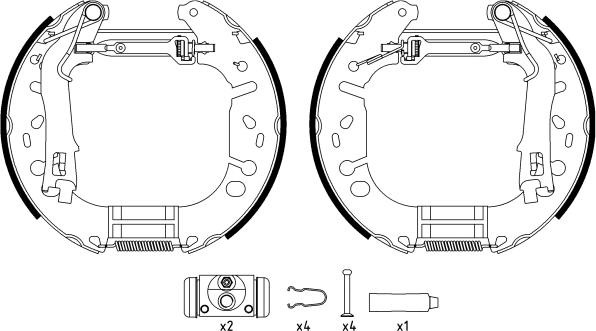 Textar 84065402 - Brake Shoe Set onlydrive.pro