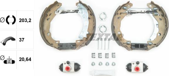 Textar 84061602 - Brake Shoe Set onlydrive.pro