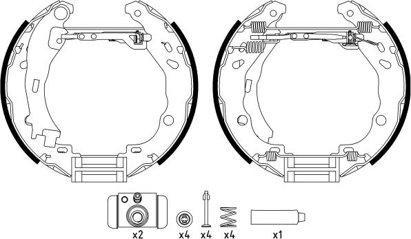 Textar 84061602 - Brake Shoe Set onlydrive.pro