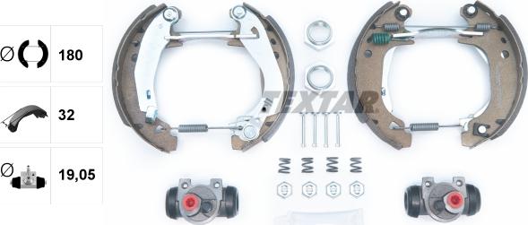 Textar 84038204 - Brake Shoe Set onlydrive.pro