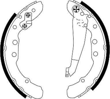 Textar 91044400 - Brake Shoe Set onlydrive.pro