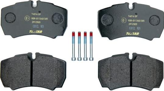 Textar 2912303 - Brake Pad Set, disc brake onlydrive.pro