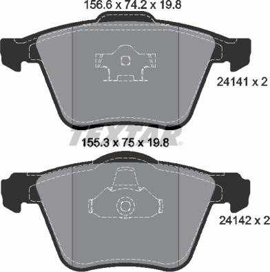 Textar 2414101 - Jarrupala, levyjarru onlydrive.pro