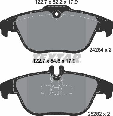 Textar 2425401 - Brake Pad Set, disc brake onlydrive.pro