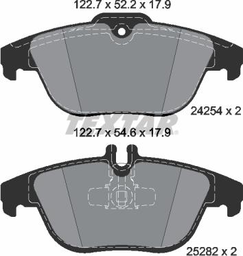 Textar 2425481 - Brake Pad Set, disc brake onlydrive.pro