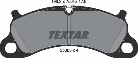 Textar 2500301 - Brake Pad Set, disc brake onlydrive.pro