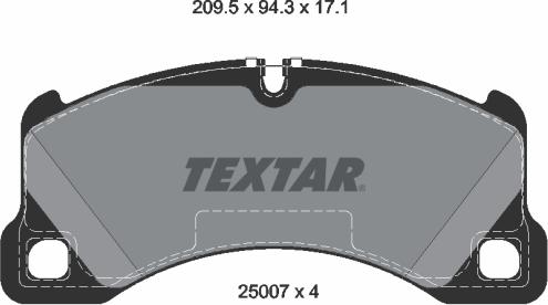 Textar 2500701 - Jarrupala, levyjarru onlydrive.pro