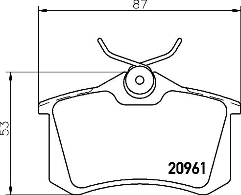 Textar 2096102 - Bremžu uzliku kompl., Disku bremzes onlydrive.pro