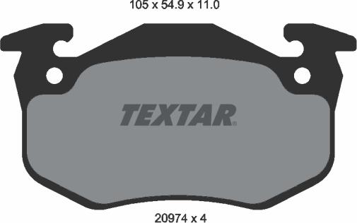 Textar 2097401 - Тормозные колодки, дисковые, комплект onlydrive.pro