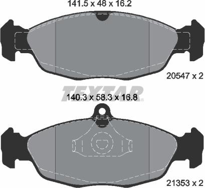 Textar 2054701 - Jarrupala, levyjarru onlydrive.pro