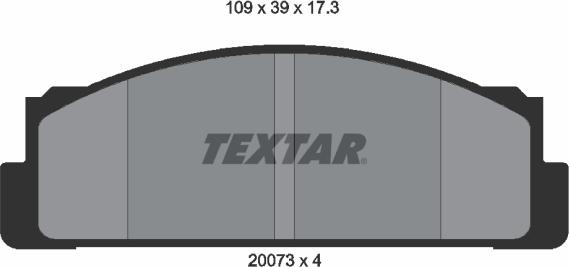 Textar 2007304 - Brake Pad Set, disc brake onlydrive.pro